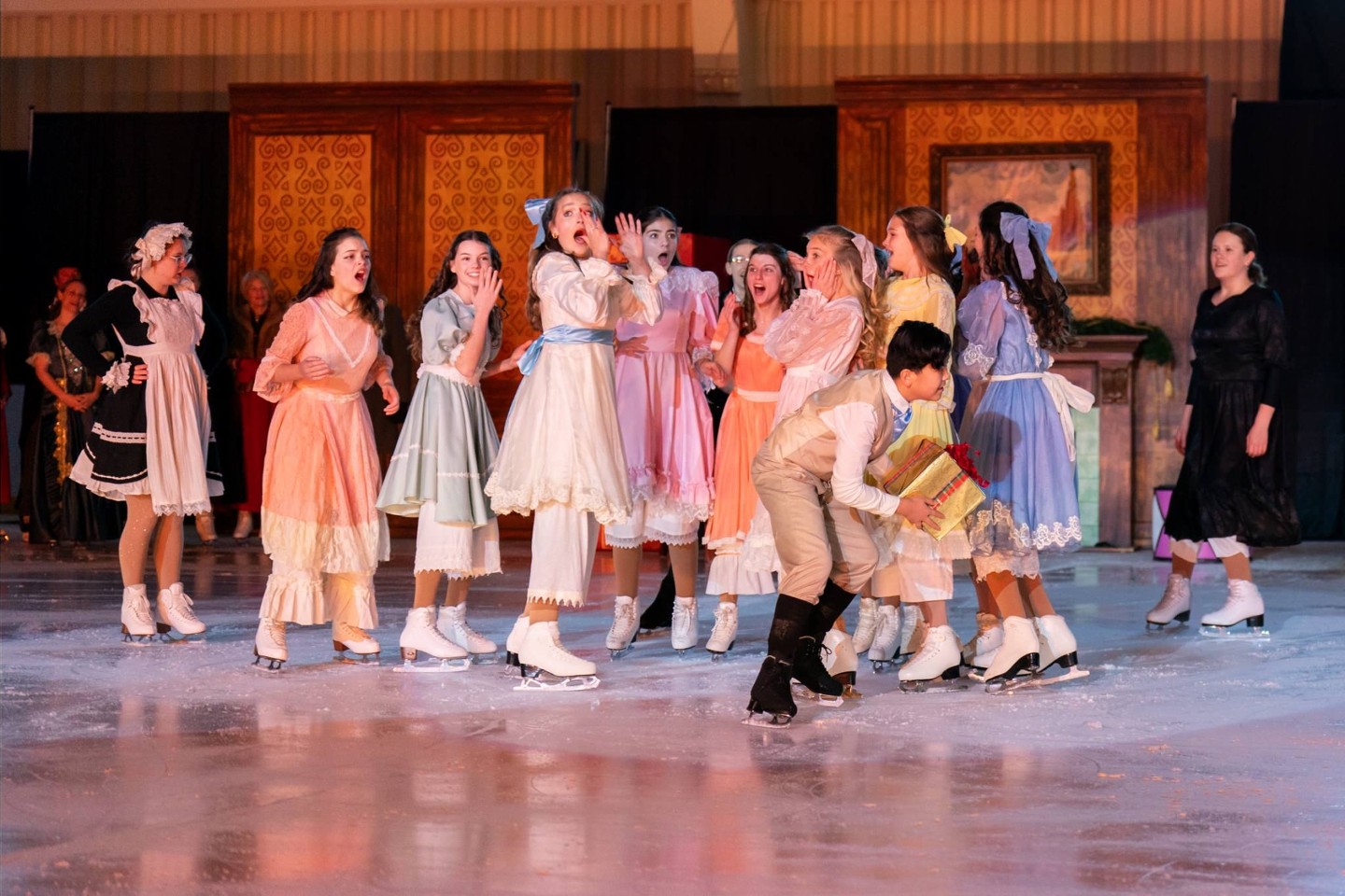 Skaters representing all ages and abilities come together on the ice.