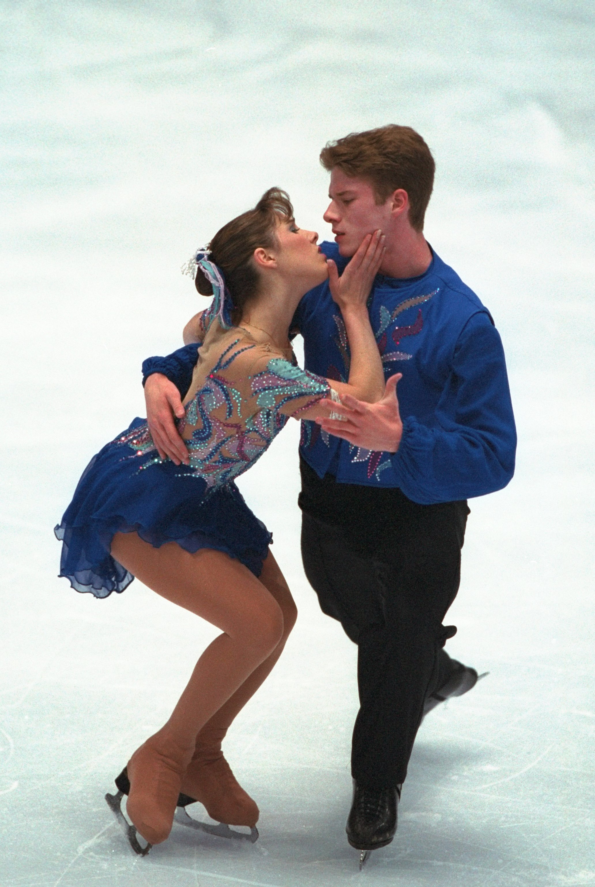 Jessica Joseph and her partner compete at the 1998 Olympic Winter Games