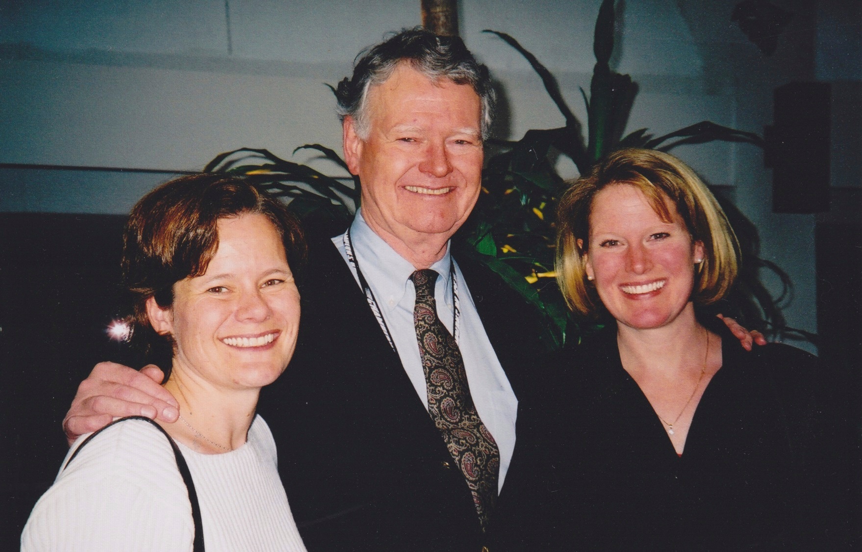 Dr. Hugh C. Graham Jr. with daughters Dana and Peggy 