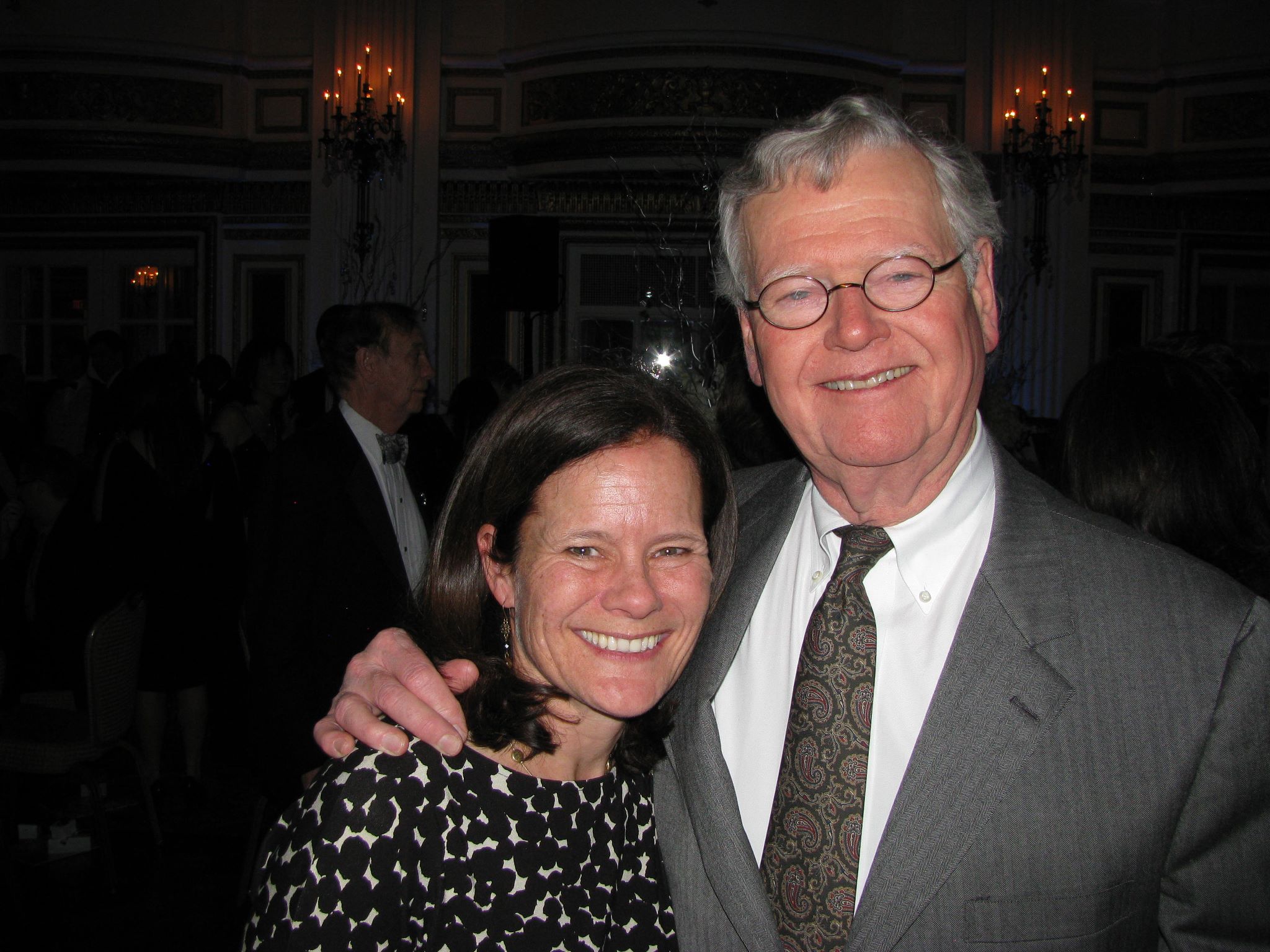 Dr. Hugh C. Graham Jr. and daughter Dana attend the 100th anniversary gala of The Skating Club of Boston in 2012.