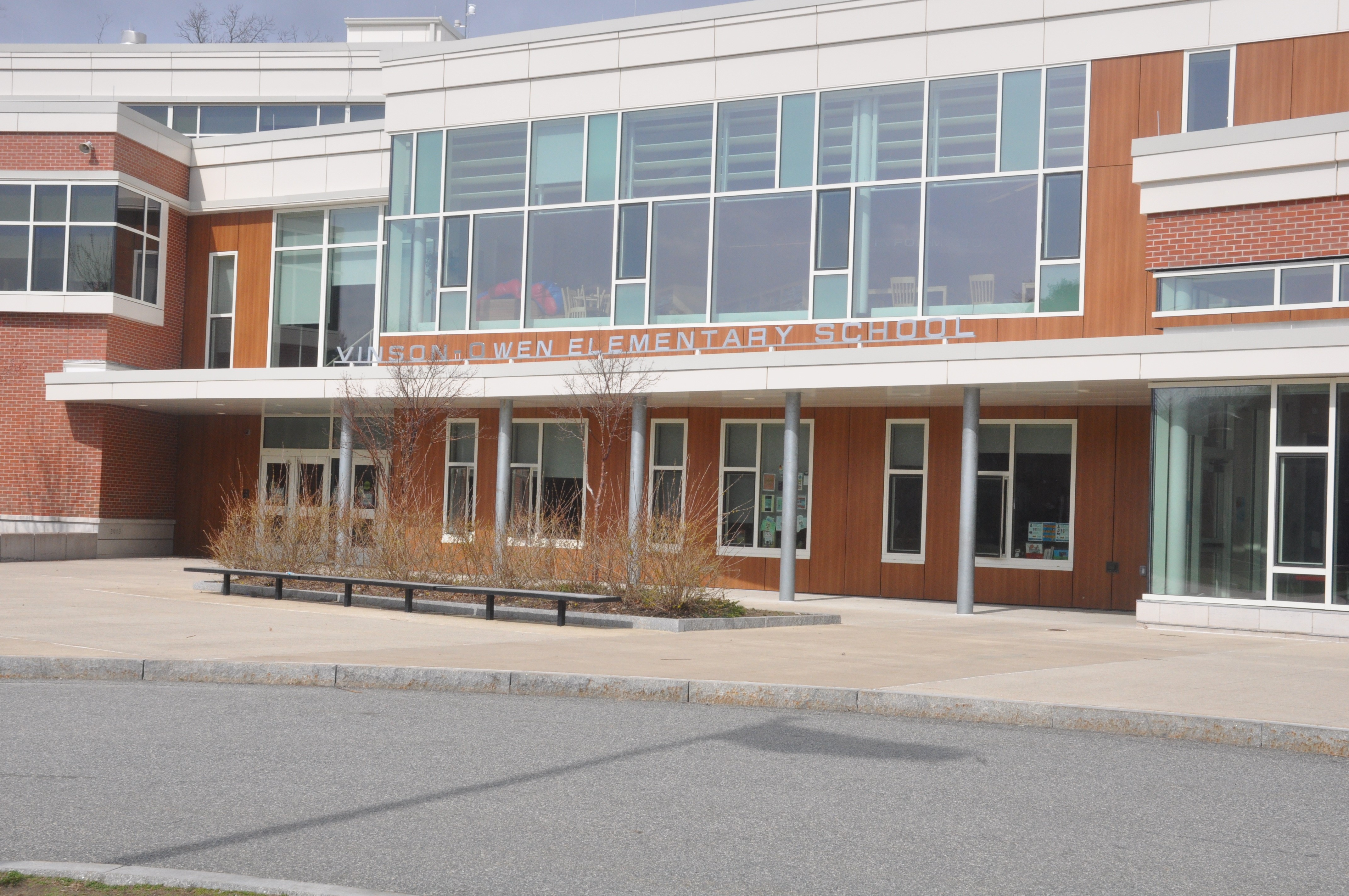 The Vinson-Owen Elementary School exterior.