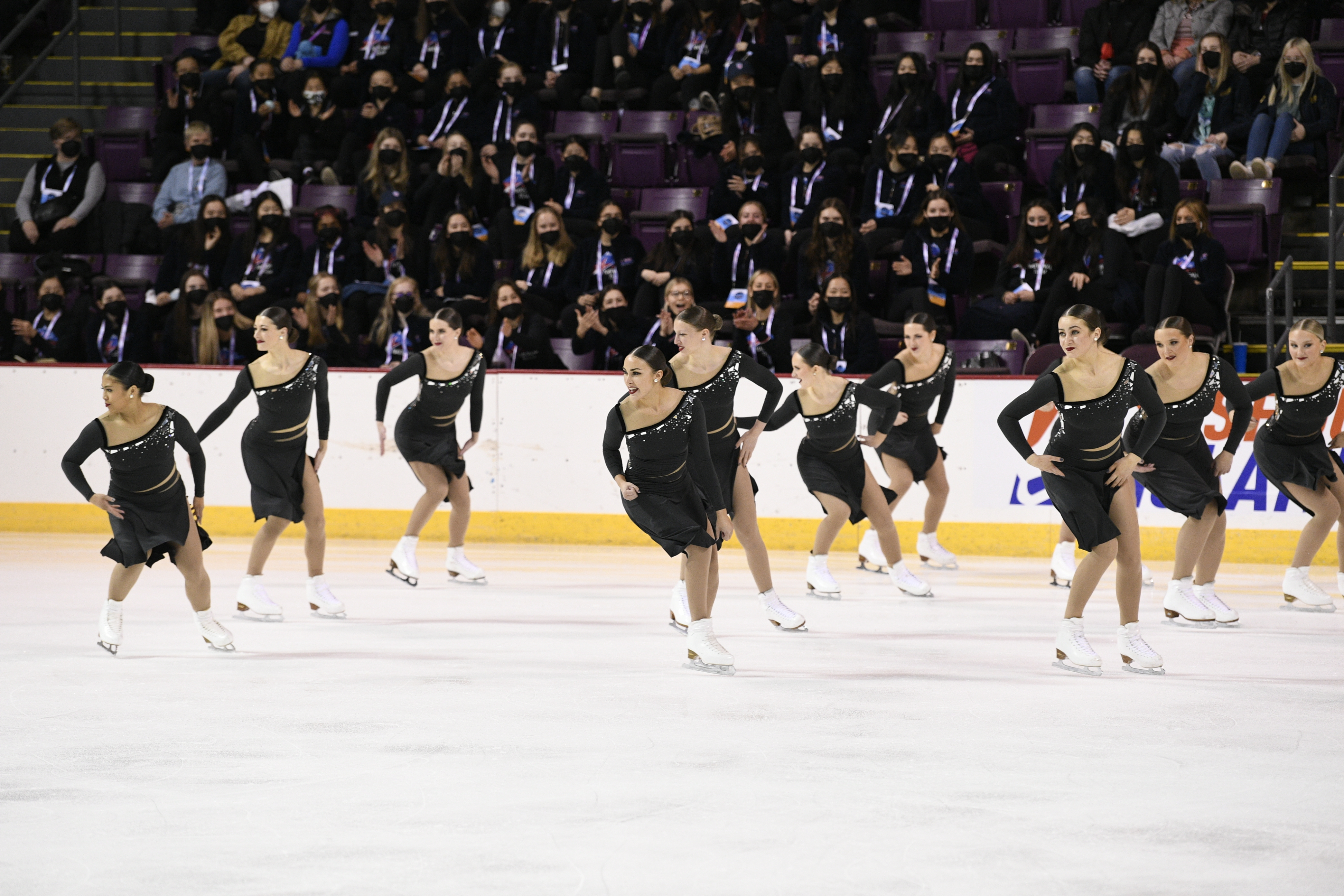 Miami University skates at the 2022 U.S. Synchronized Skating Championships.